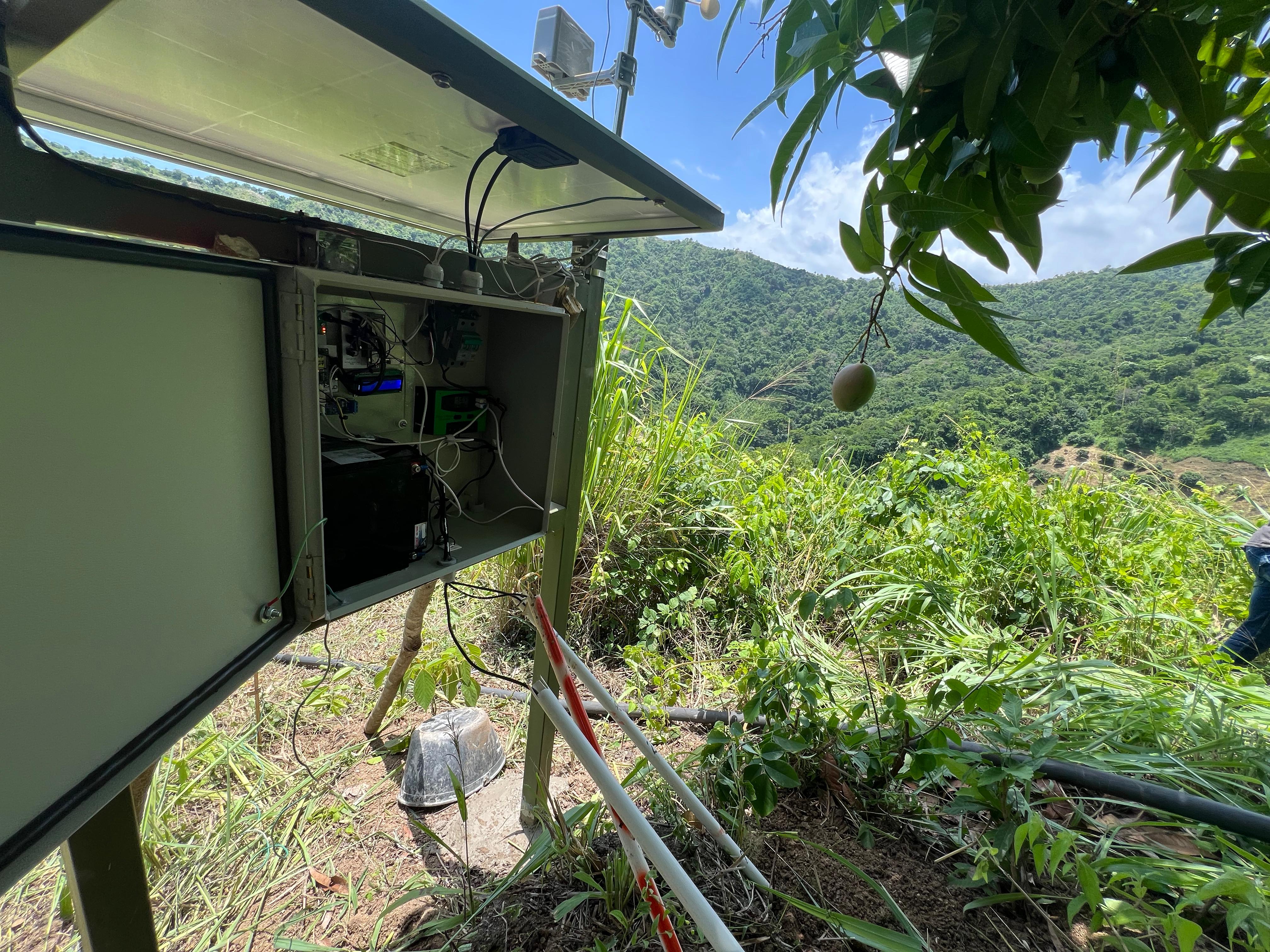 Sensores meteorológicos instalados