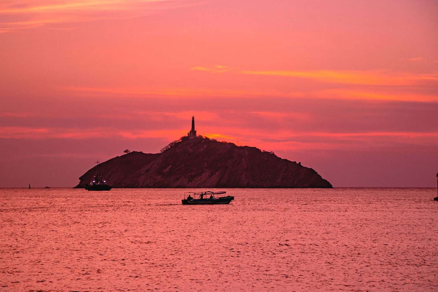 El Morro de Santa Marta al atardecer